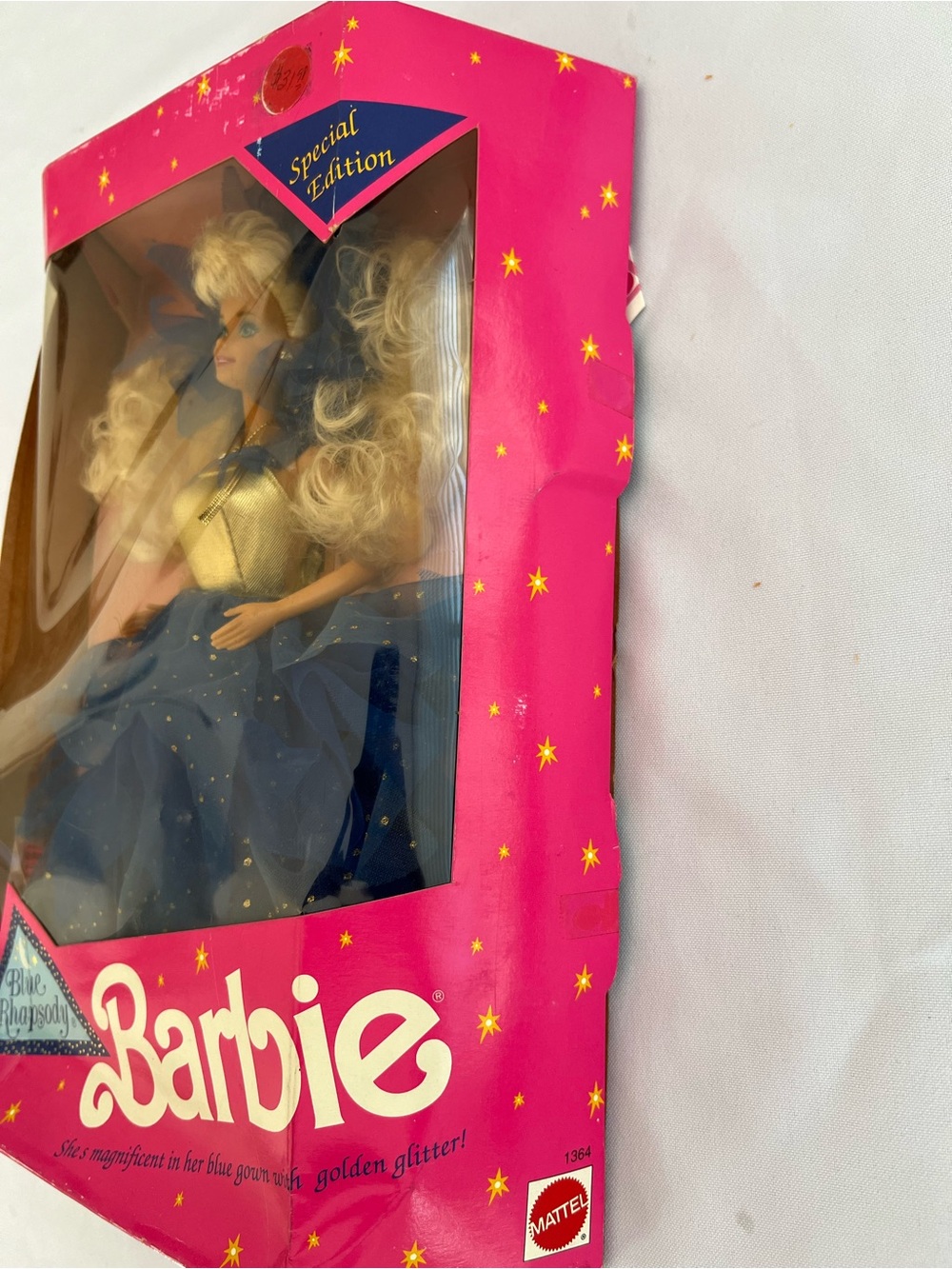 Vintage 1991 Barbie Blue Rhapsody Special Edition - Navy Blue & Gold Gown - Picture 6 of 9